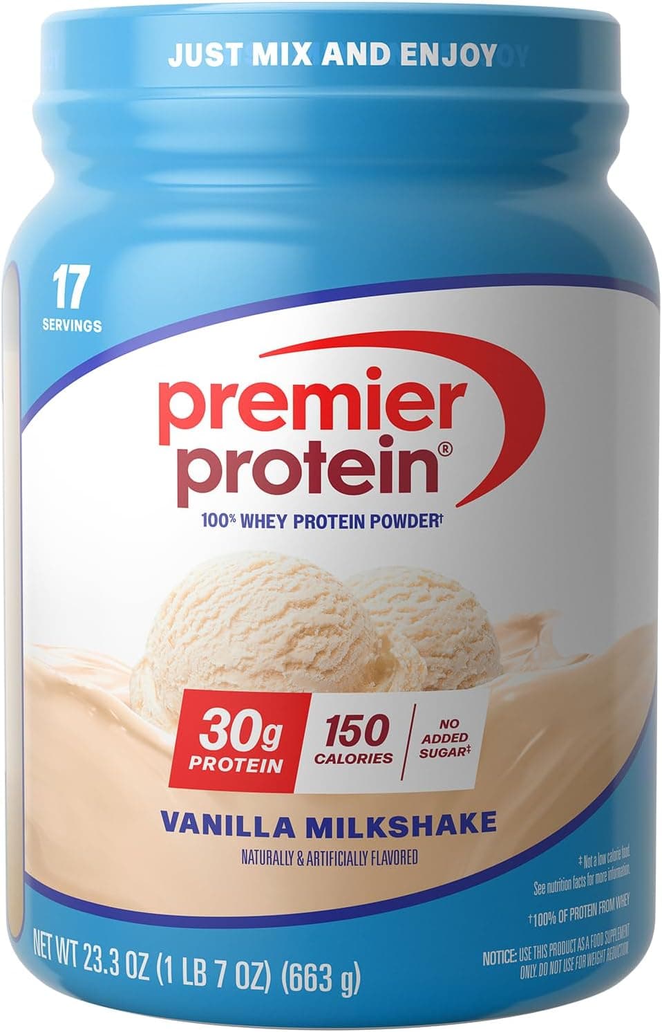 Premier Protein Powder, Vanilla Milkshake (1.46 lb)