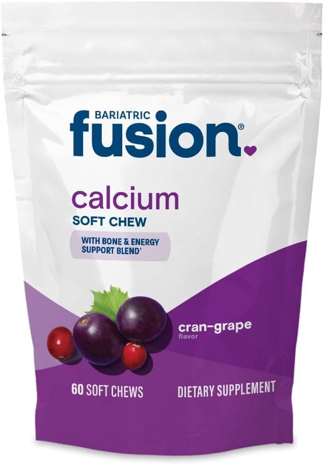 Bariatric Fusion Calcium Citrate Soft Chews, Cranberry Grape (60 Count)
