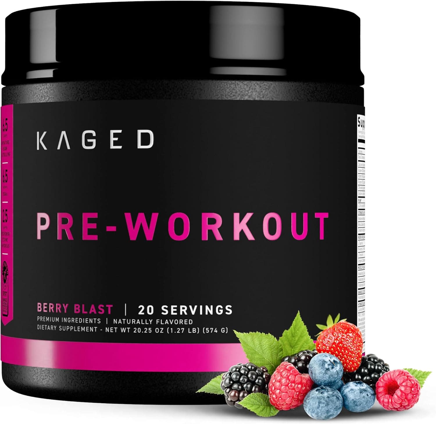 Kaged Original Pre Workout, Berry Blast