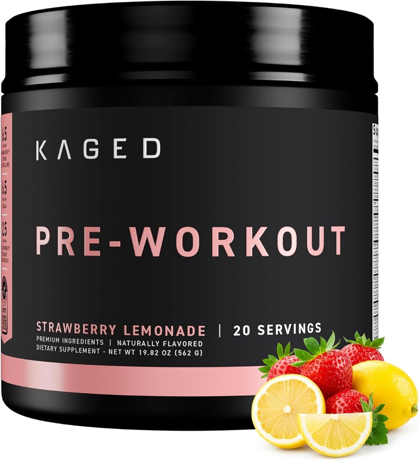 Kaged Original Pre Workout, Strawberry Lemonade