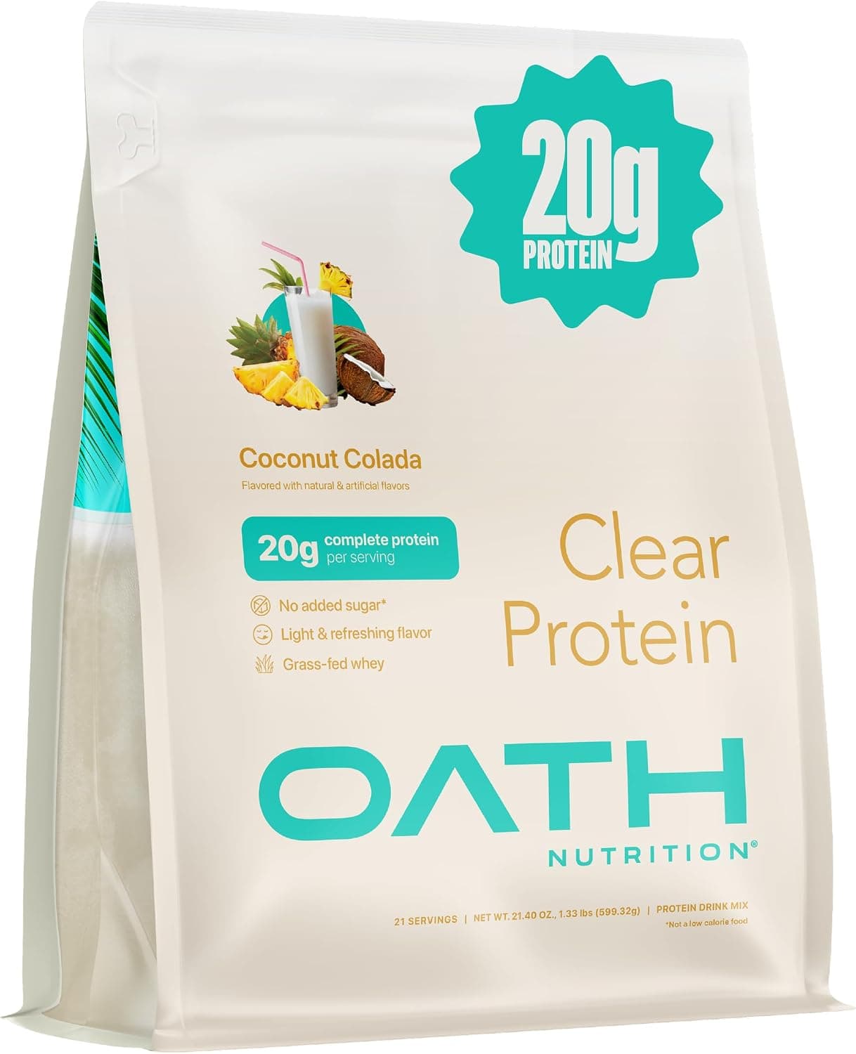 Oath Clear Whey Isolate Protein Powder - Coconut Colada (21 Servings)