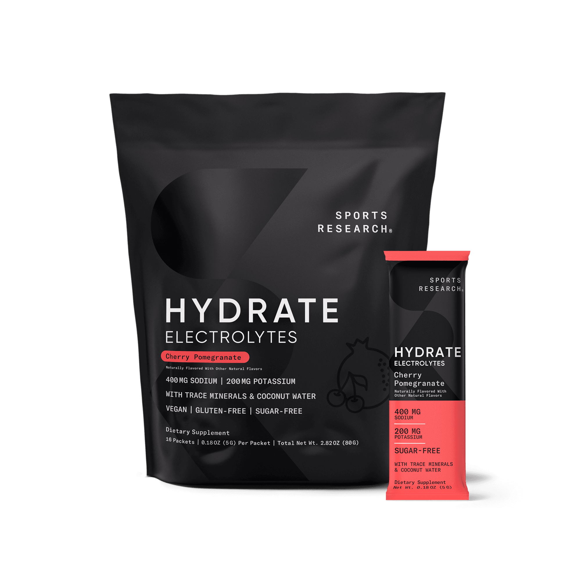 Hydrate Electrolytes Packets, Cherry Pomegranate (16 ct)