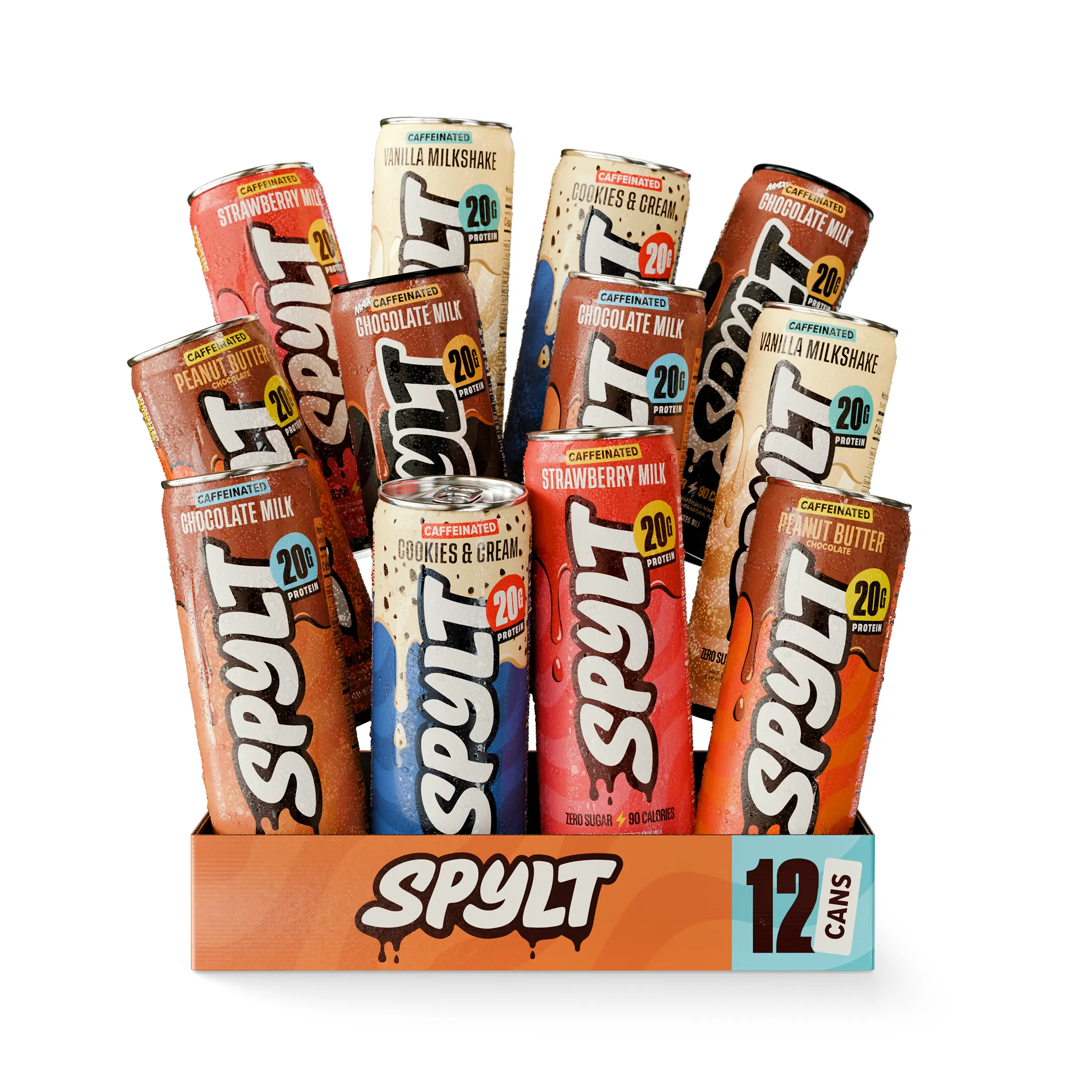 Spylt High Protein Milk, 6 Flavor Variety Pack (12 Pack)