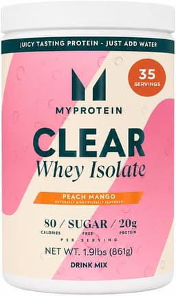 Myprotein Clear Whey Isolate, Peach Mango (1.9 Pound)
