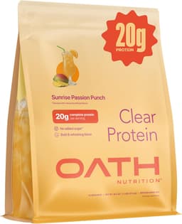 Oath Clear Whey Isolate Protein Powder - Sunrise Passion Punch (18 Servings)